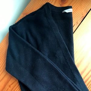 Athleta - Long Black Open-Front Cardigan - Medium